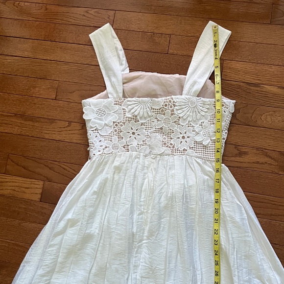 NWT Commense White Floral 3D Lace Maxi Dress - Picture 14 of 16